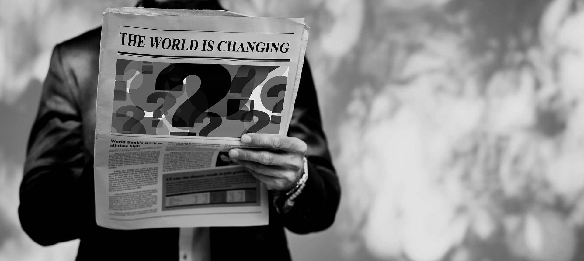 lawyer reading newspaper