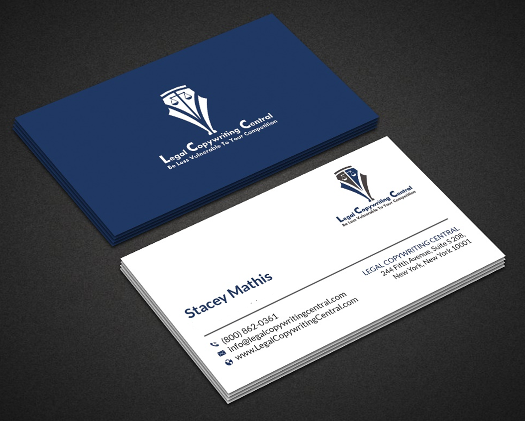 legal copywriting central business card