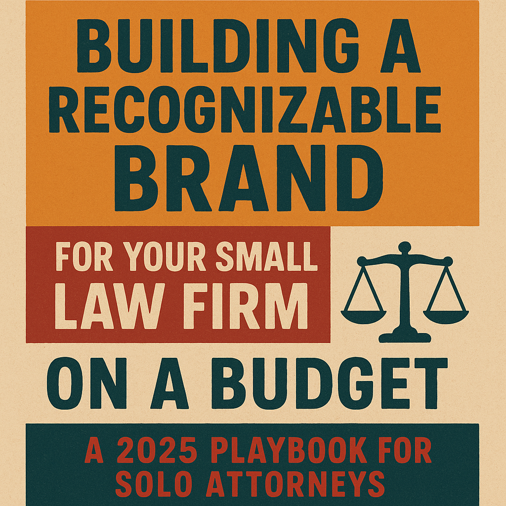 Building a Recognizable Brand for Your Small Law Firm on a Budget
